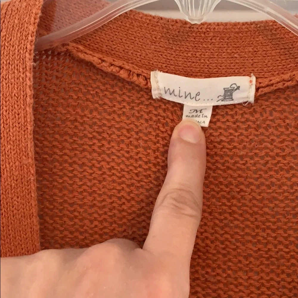 Mine distressed grandpa style cardigan